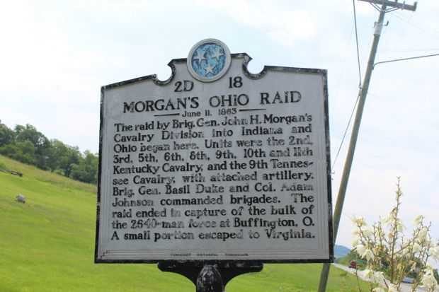 MORGAN’S OHIO RAID WAR MEMORIAL MARKER