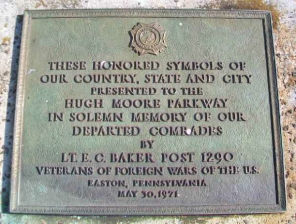 VETERANS OF FOREIGN WARS POST 1290 WAR MEMORIAL PLAQUE