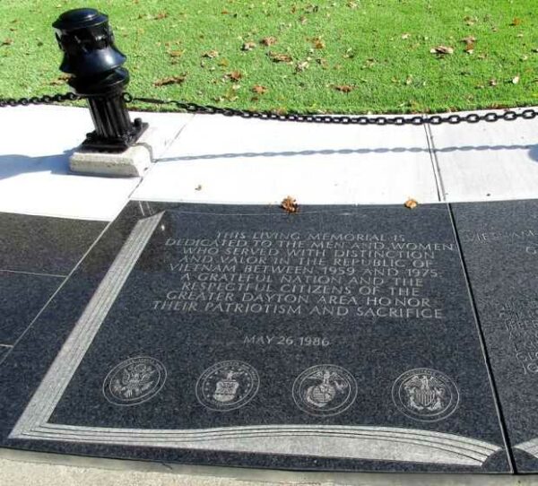 DAYTON VIETNAM VETERANS MEMORIAL DEDICATION STONE
