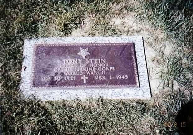 TONY STEIN MEDAL OF HONOR MEMORIAL GRAVE STONE