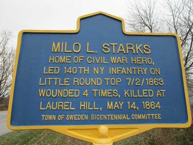 MILO L. STARKS WAR MEMORIAL MARKER