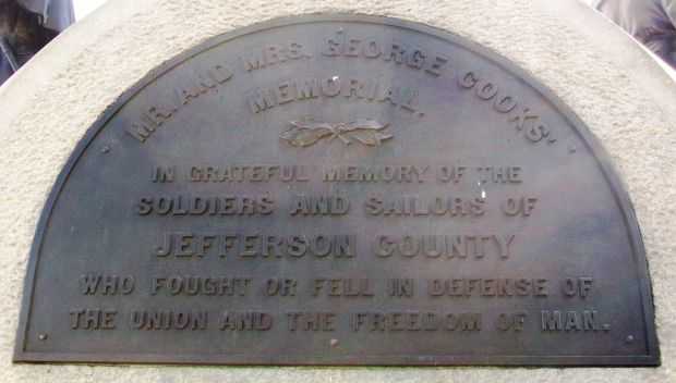 JEFFERSON COUNTY SOLDIERS AND SAILORS MEMORIAL PLAQUE A