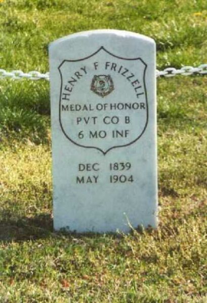 HENRY F. FRIZZELL MEDAL OF HONOR MEMORIAL GRAVE STONE