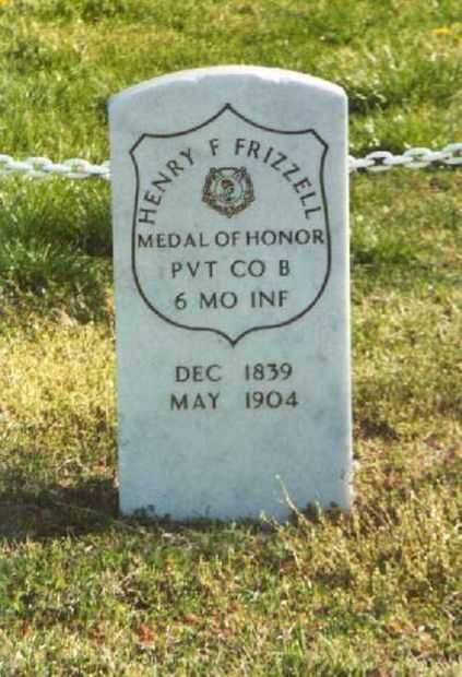 HENRY F. FRIZZELL MEDAL OF HONOR MEMORIAL GRAVE STONE