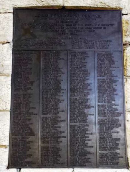 NINTH U.S. INFANTRY WAR MEMORIAL PLAQUE