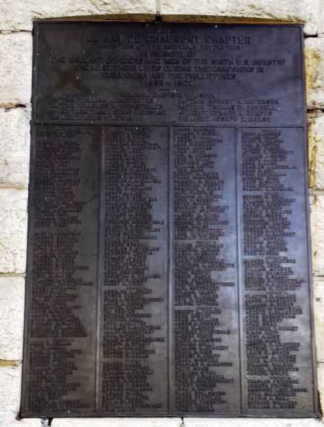 NINTH U.S. INFANTRY WAR MEMORIAL PLAQUE