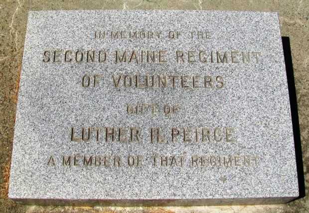 SECOND MAINE REGIMENT OF VOLUNTEERS MEMORIAL STONE A