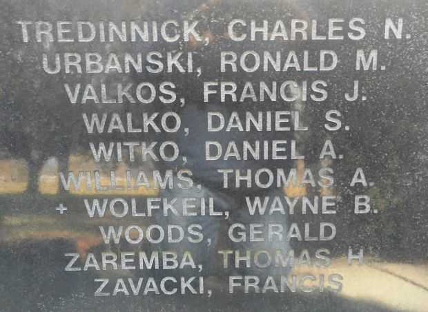 LUZERNE COUNTY VIETNAM VETERANS MEMORIAL PANEL H