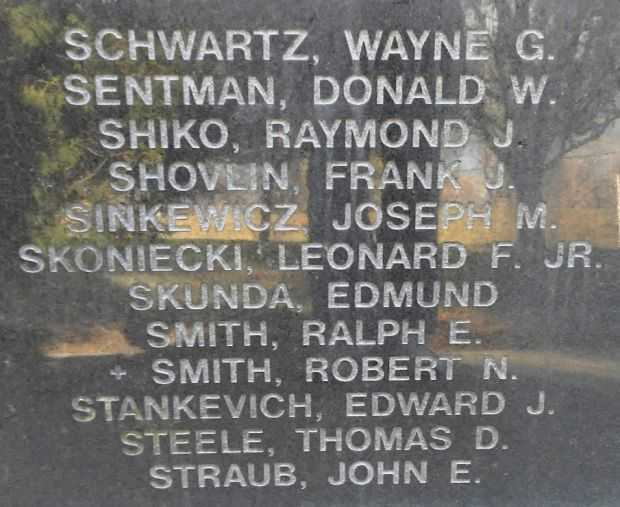 LUZERNE COUNTY VIETNAM VETERANS MEMORIAL PANEL G