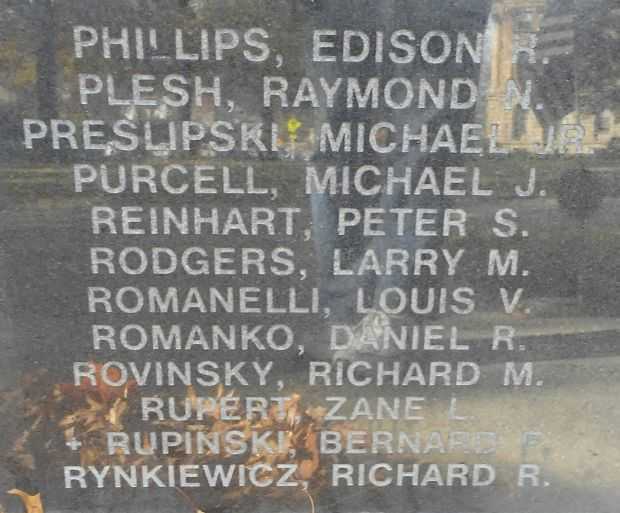 LUZERNE COUNTY VIETNAM VETERANS MEMORIAL PANEL F
