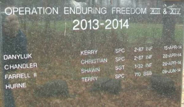 3RD INFANTRY BRIGADE COMBAT TEAM MEMORIAL PANEL E