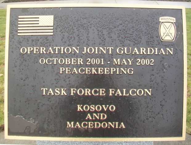 10TH MOUNTAIN DIVISION HEROES WALK MEMORIAL PLAQUE M