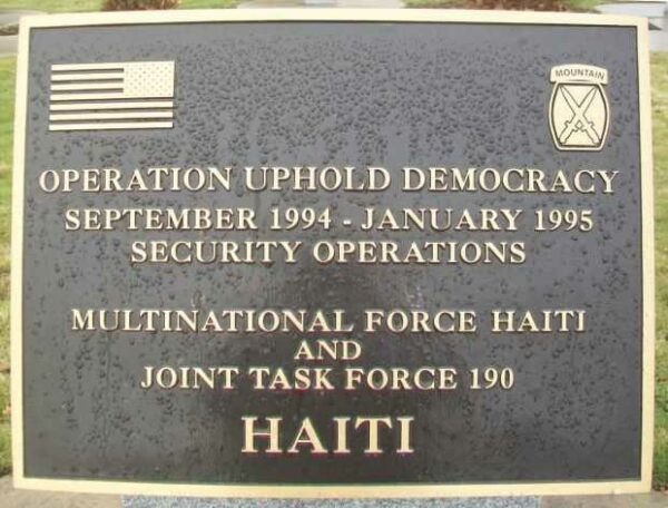 10TH MOUNTAIN DIVISION HEROES WALK MEMORIAL PLAQUE K