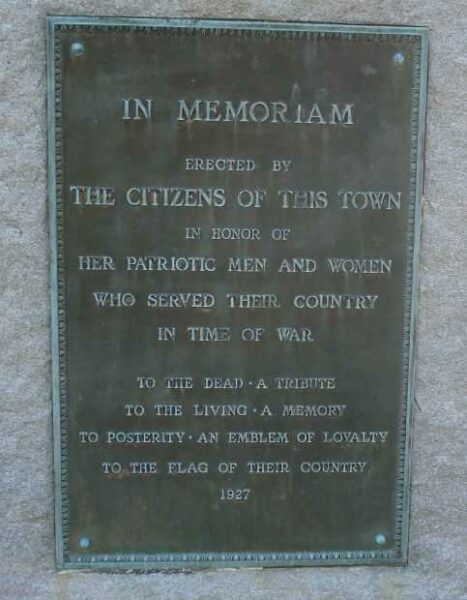 HUNTINGTON IN MEMORIAM PLAQUE