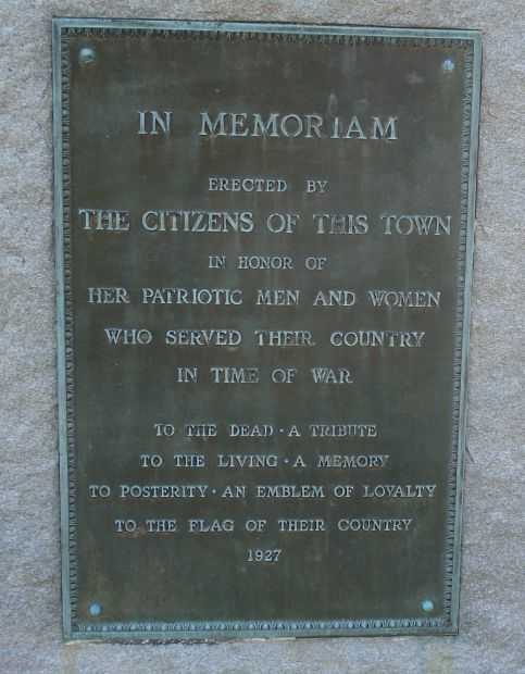 HUNTINGTON IN MEMORIAM PLAQUE