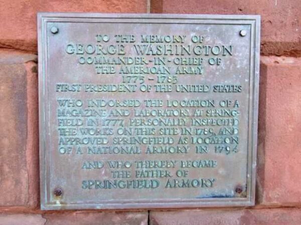 TO THE MEMORY OF GEORGE WASHINGTON MEMORIAL PLAQUE