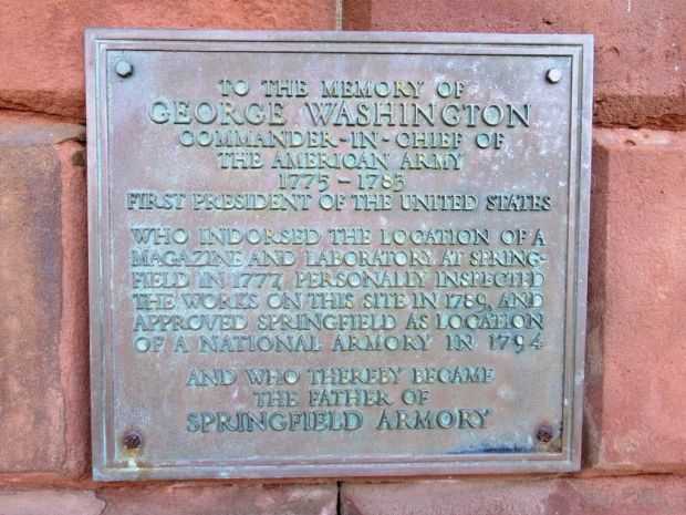 TO THE MEMORY OF GEORGE WASHINGTON MEMORIAL PLAQUE