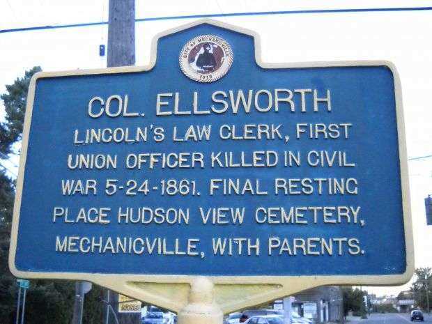 COL. ELLSWORTH WAR MEMORIAL MARKER