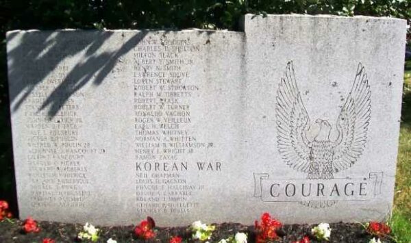 AUGUSTA, ME WORLD WAR II AND KOREAN WAR MEMORIAL RIGHT STONE
