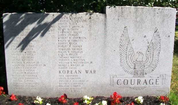 AUGUSTA, ME WORLD WAR II AND KOREAN WAR MEMORIAL RIGHT STONE