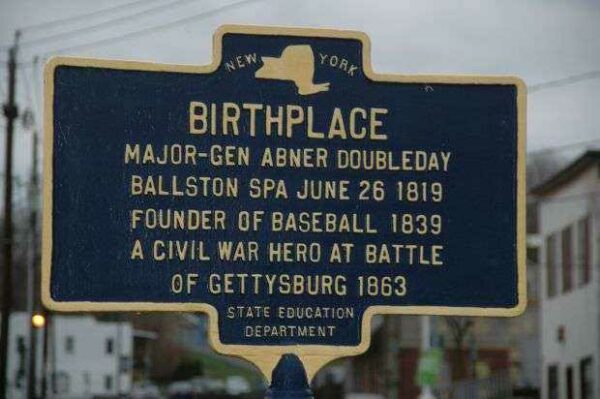 BIRTHPLACE OF MAJOR-GEN ABNER DOUBLEDAY MEMORIAL MARKER