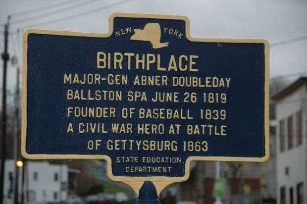 BIRTHPLACE OF MAJOR-GEN ABNER DOUBLEDAY MEMORIAL MARKER