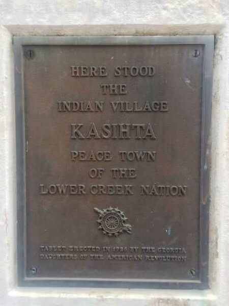 THE BATTLE OF HITCHITI WAR MEMORIAL PLAQUE B