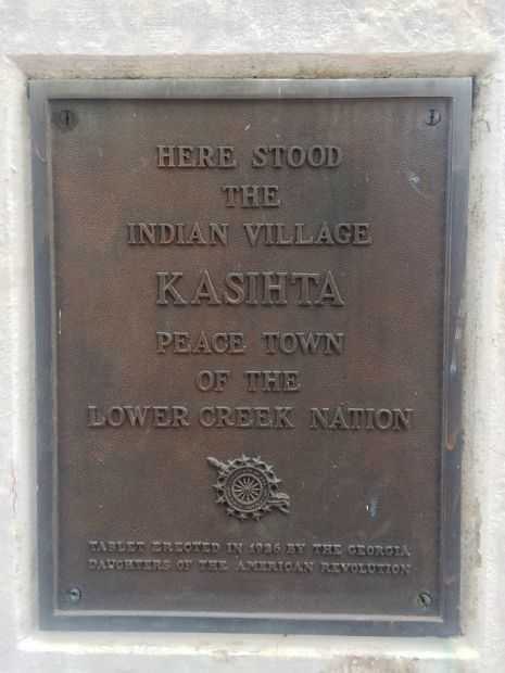 THE BATTLE OF HITCHITI WAR MEMORIAL PLAQUE B