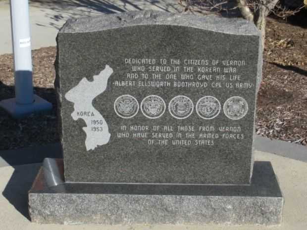 VERNON KOREAN WAR MEMORIAL