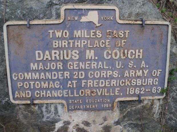 BIRTHPLACE OF DARIUS M. COUCH WAR MEMORIAL MARKER