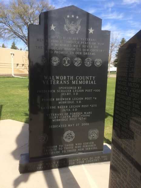 WALWORTH COUNTY VETERANS MEMORIAL DEDICATION STONE