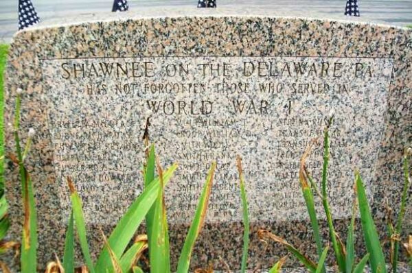 SHAWNEE ON THE DELAWARE WORLD WAR I MEMORIAL
