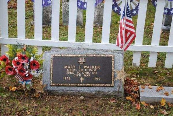 MARY E. WALKER MEDAL OF HONOR GRAVESTONE