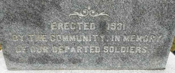 FOGELSVILLE WAR MEMORIAL DEDICATION STONE