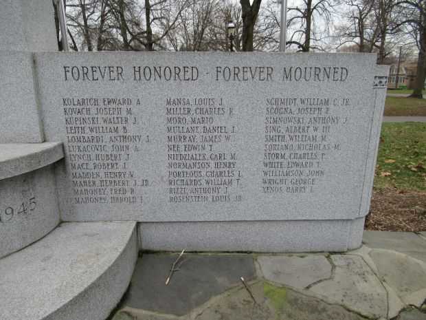 TARRYTOWN WORLD WAR II MEMORIAL RIGHT STONE