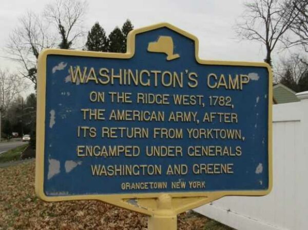 WASHINGTON’S CAMP REVOLUTIONARY WAR MEMORIAL MARKER