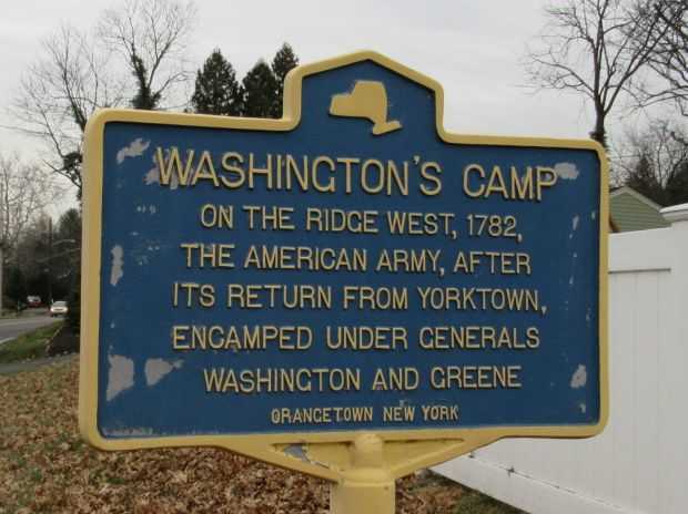 WASHINGTON’S CAMP REVOLUTIONARY WAR MEMORIAL MARKER