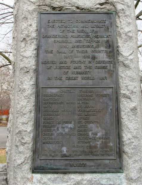 SPARKILL WORLD WAR I MEMORIAL PLAQUE B