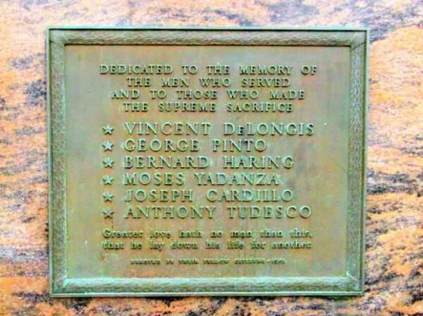 SPARKILL WAR VETERANS MEMORIAL PLAQUE