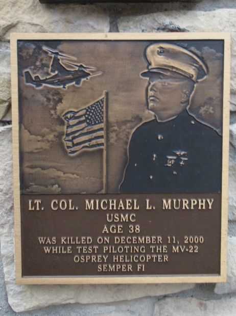 LT. COL. MICHAEL L. MURPHY MEMORIAL PLAQUE