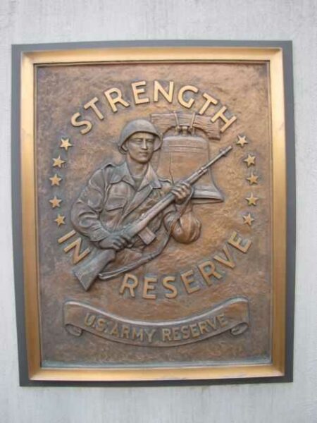 STRENGTH IN RESERVE MEMORIAL PLAQUE