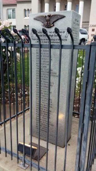 SHASTA UNION HIGH SCHOOL VETERANS MEMORIAL