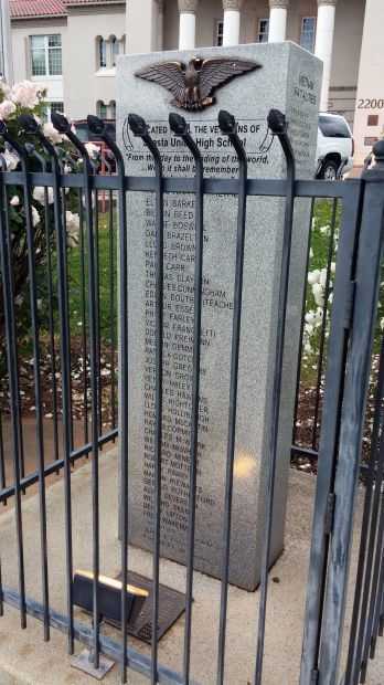 SHASTA UNION HIGH SCHOOL VETERANS MEMORIAL