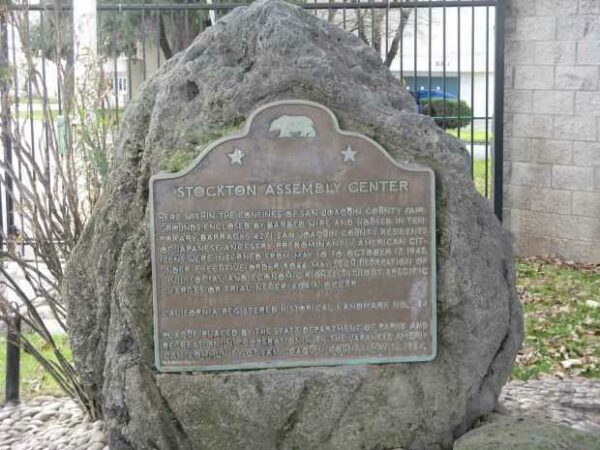 STOCKTON ASSEMBLY CENTER MEMORIAL PLAQUE