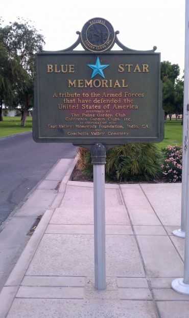COACHELLA BLUE STAR MEMORIAL MARKER