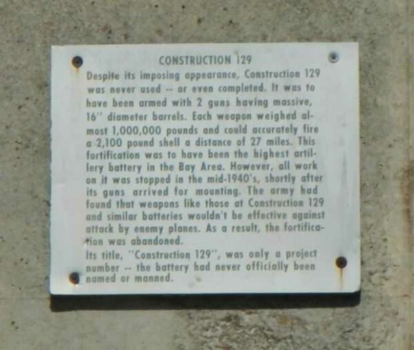 CONSTRUCTION 129 MEMORIAL PLAQUE