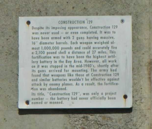 CONSTRUCTION 129 MEMORIAL PLAQUE