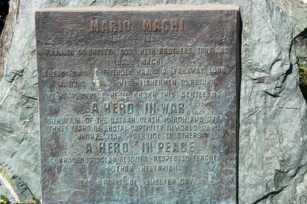 MARIO MACHI WAR MEMORIAL PLAQUE