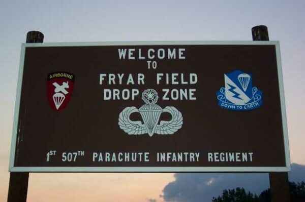 FRYAR FIELD DROP ZONE MEMORIAL MARKER