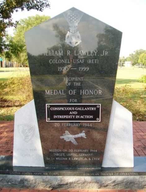 WILLIAM R. LAWLEY, JR. MEDAL OF HONOR MEMORIAL FRONT